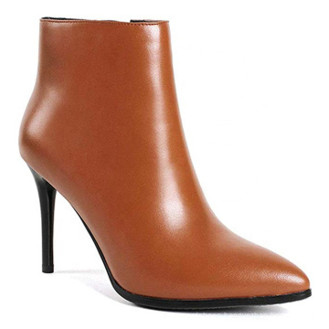 2019 Women's Leather Ankle Boots Thin Heels  A241-2 Pointy Toe Zipper Daily Wear Booties Ladies Winter Boots